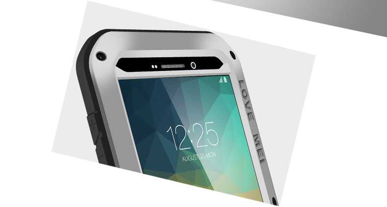LOVE MEI Powerful Water Resistant Shockproof Aluminum Metal Heavy Duty Case Cover for Samsung Galaxy Note 5