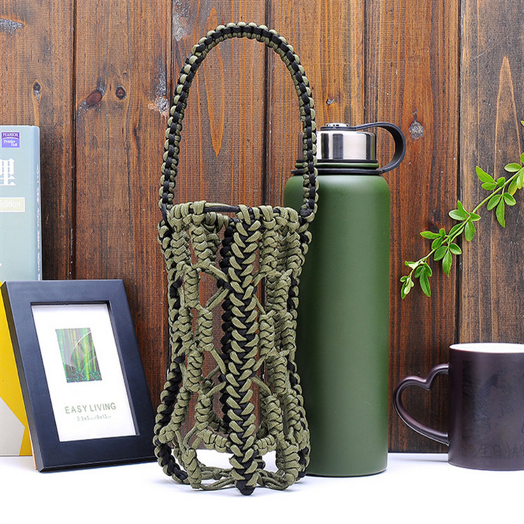 发采购保温杯-新品上市伞绳编织保温杯保护套