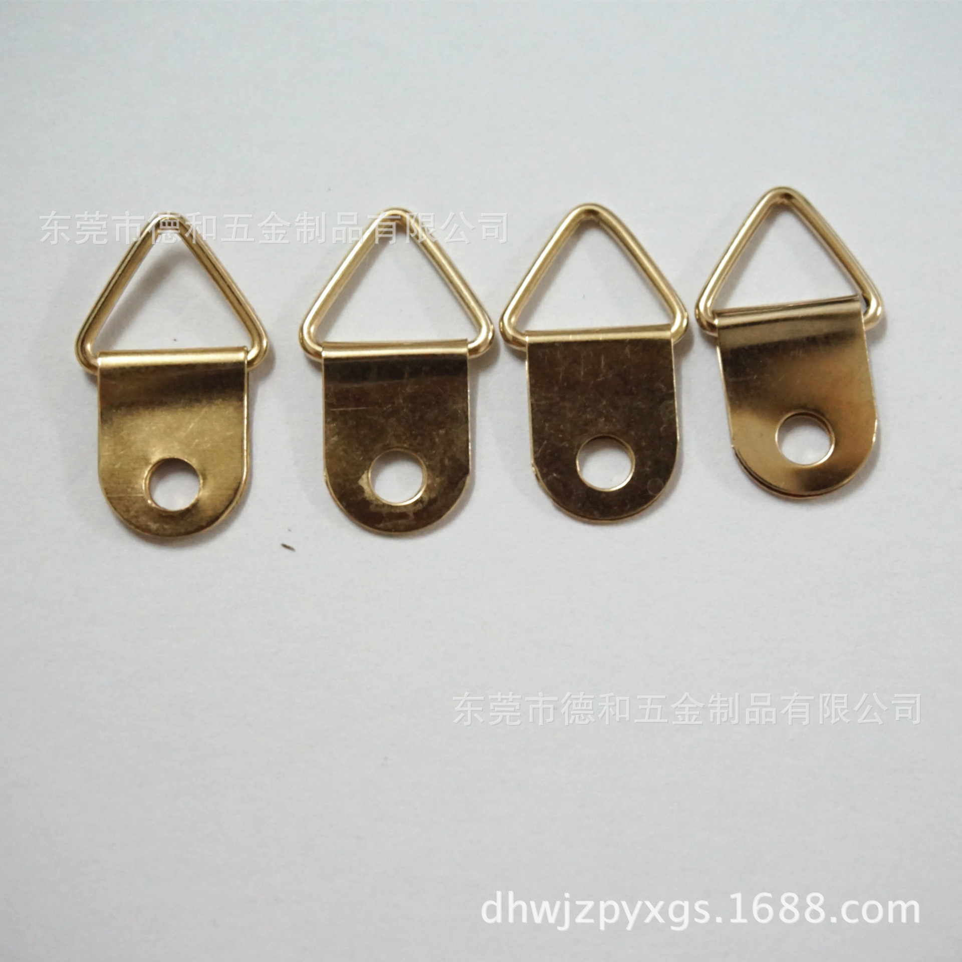 Manufactor wholesale Photo frame hardware parts Hooks Iron Pendant triangle Gold triangle Hardware Hole