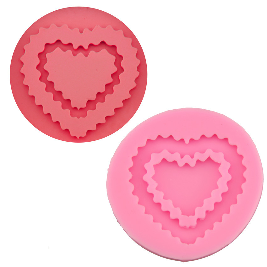 Двойная любовь фоторамка силиконовая форма для торта silicone mold подслащенный шоколад декоративный инструмент H3023