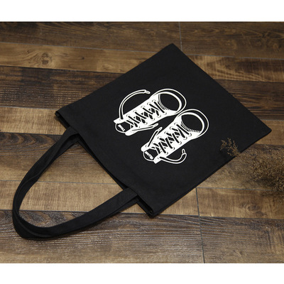 2021新款帆布包女單肩手提男女包學生書包時尚休閑購物袋批發