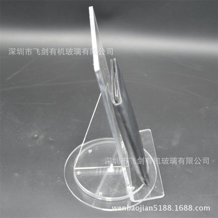 咏鹤影业会展布展用亚克力旋转展架 相册展示架360度相册展示托架