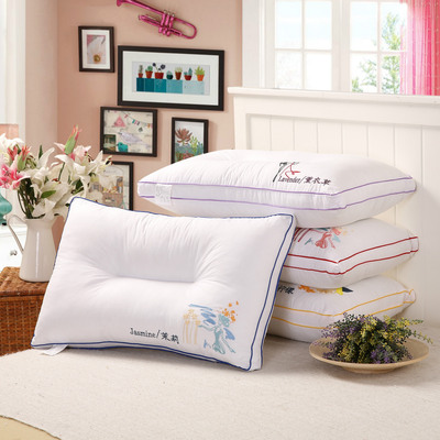 新款無印水洗棉全棉休閑安睡枕新款立體枕頭純棉頸椎枕壹件代發