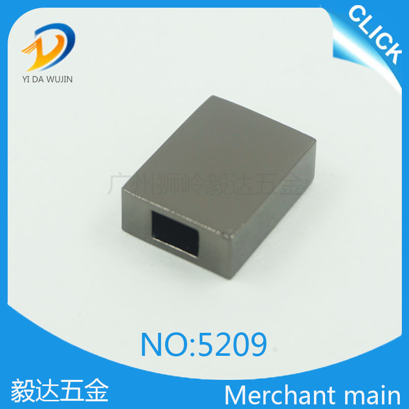 厂家供应箱包五金配件拉尾挂绳五金尾夹拉链尾夹