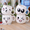 Emoticon Cup Meng Emotic Cup cartoon Ceramic Emoticon Cup Logo Ceramic Emoticon Cup