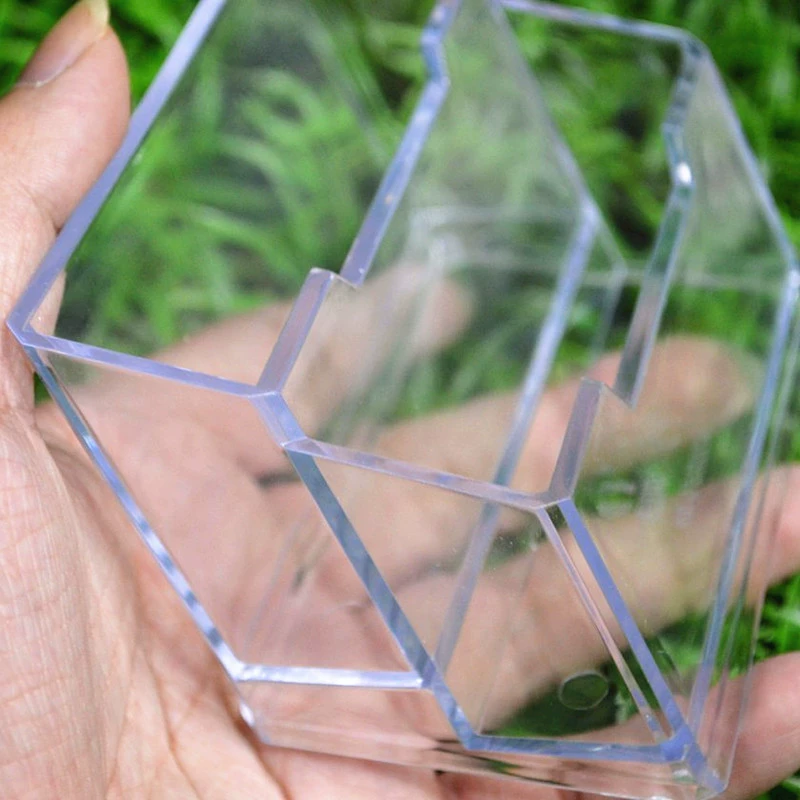 Fuqiang FQ022 two-tier business card holder transparent plastic double-layer business card box office supplies
