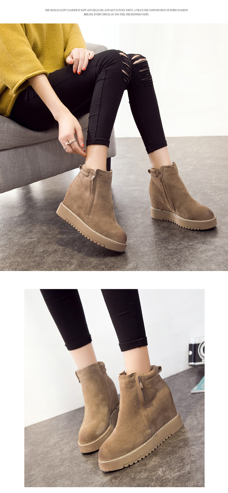 Bottes femme OU YANER en En cuir - Ref 3355319 Image 28