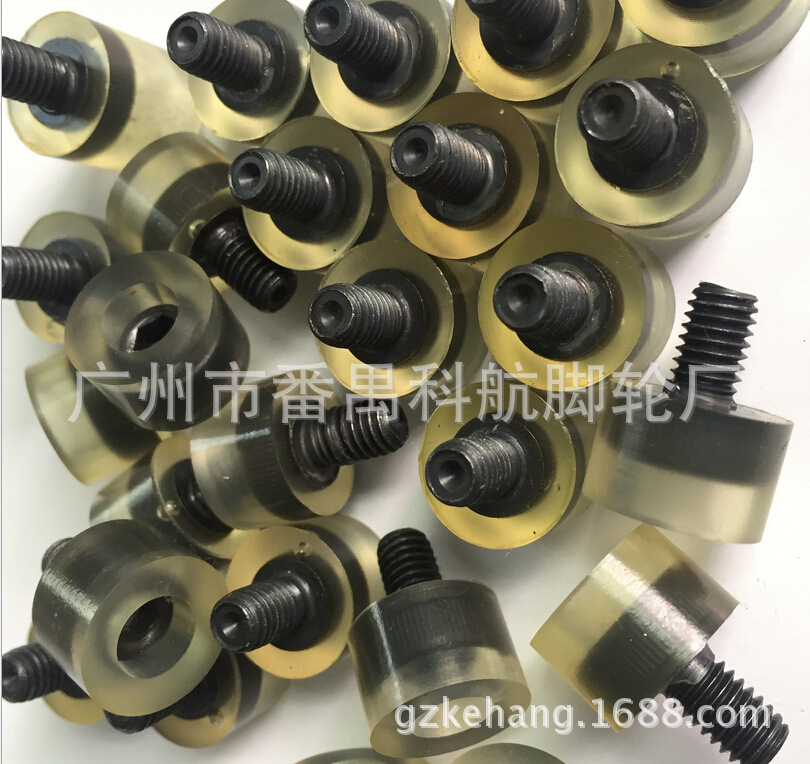 聚氨酯PU减震螺丝包胶 包胶螺母螺丝螺钉轴承脚垫