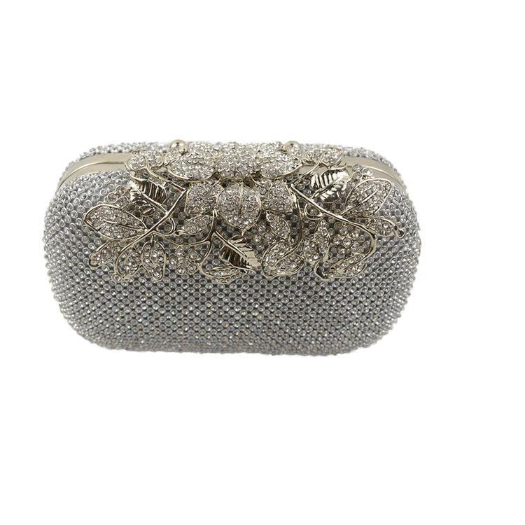 Black Rhinestone Evening Bag