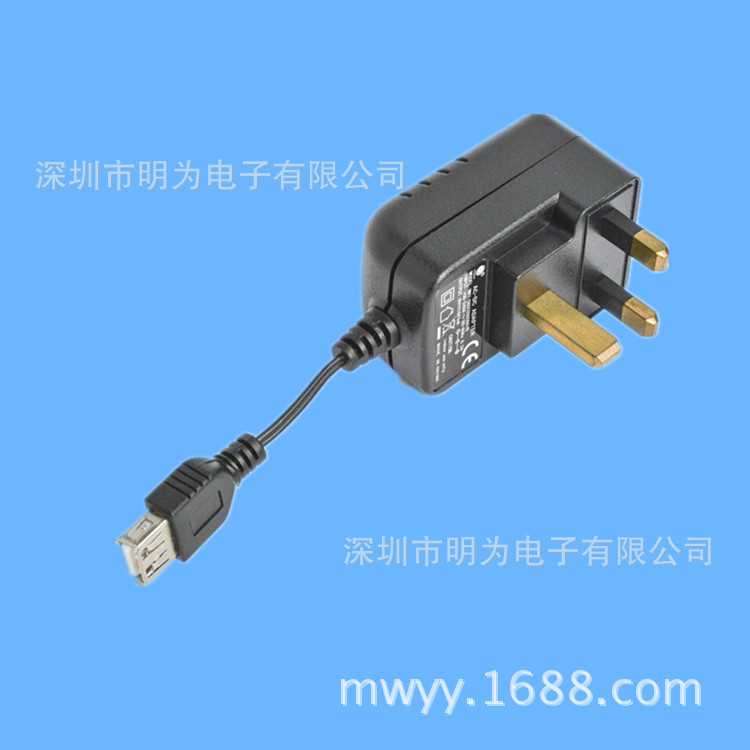 厂家供应IC方案5V1A充电器 5V电源适配器 USB足功率