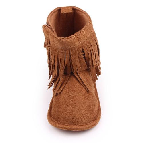 Autumn/Winter Baby Boots, Crinkle Baby Shoes with Tassels, M0640