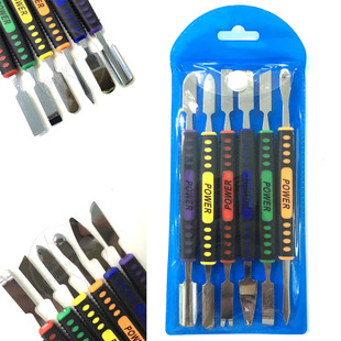 6-piece set of double-headed metal crowbar iPhone Apple phone boot crowbar tablet computer ipad disassembly bar