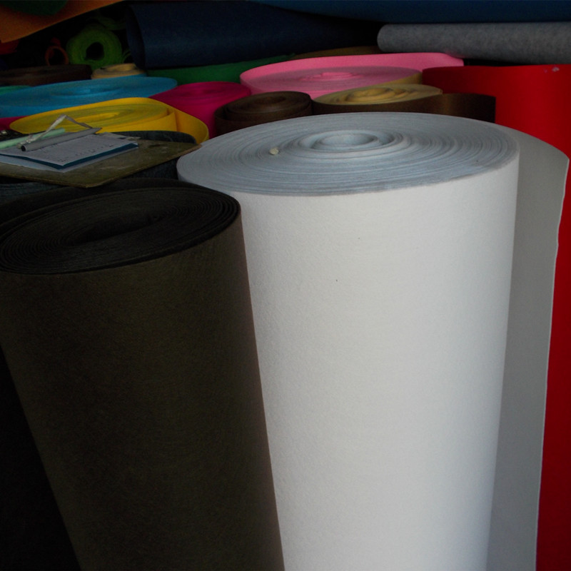 彩色毛毡布RPET背胶毛毡条 Needle-punched non-woven fabric