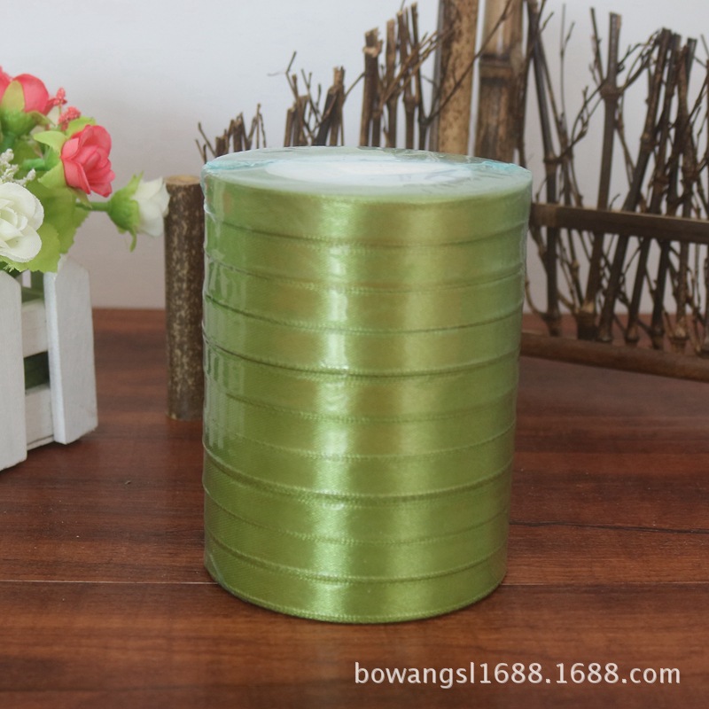 Yiwu venta al por mayor 1cm cinta regalo flor embalaje pastel hornear decoración cinta DIY casual multicolor