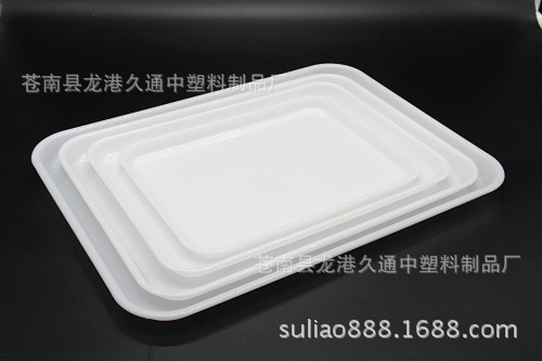 8822型号白色浅盘 加厚PP塑料盘 塑料盒 沙盘饺子冰冻