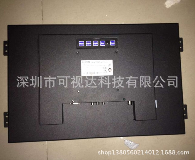19寸上架式触摸工业液晶显示 可来电来图