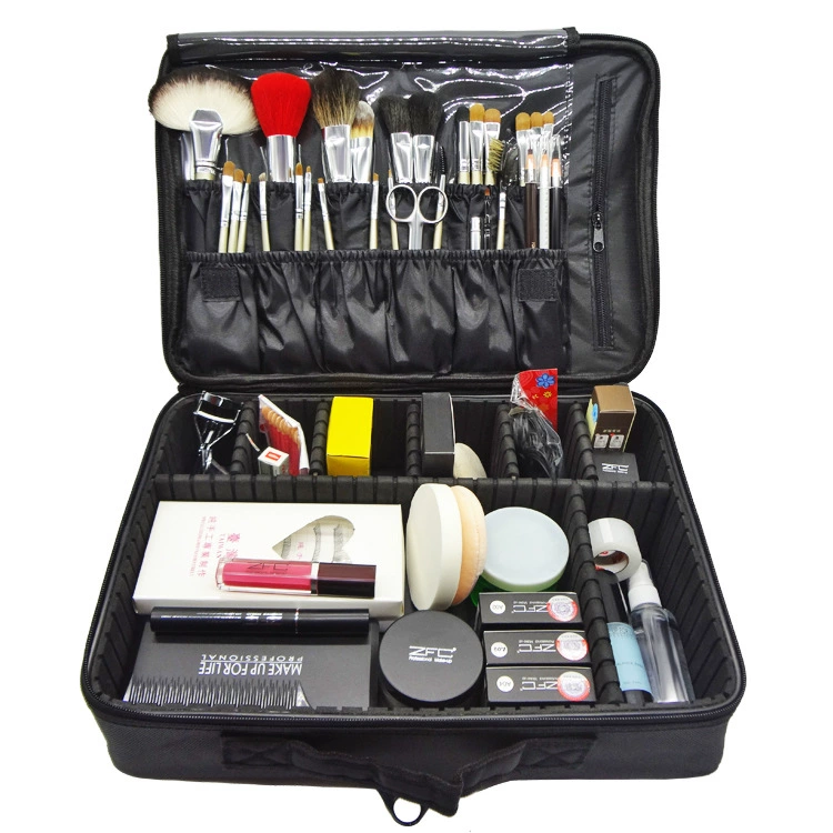 Big capacious handheld cosmetic bag, purse, suitcase