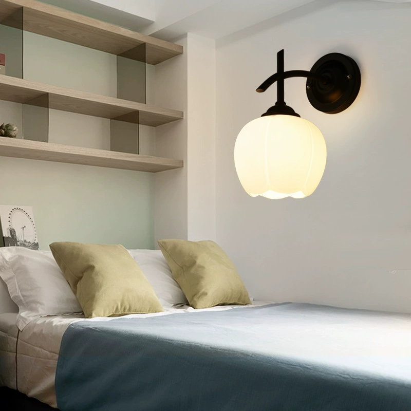 Modern sconce, glass wall lights for bed for bedroom
