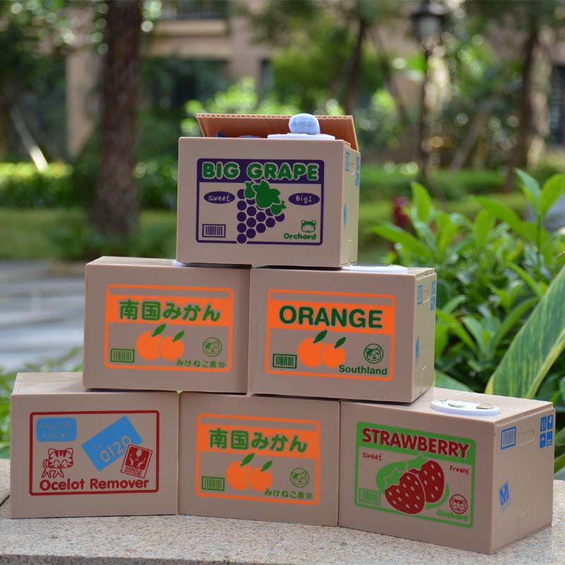 超人气 偷钱猫储蓄罐 可爱吃钱猫存钱罐 贪财猫 创意零钱罐招财猫|ms