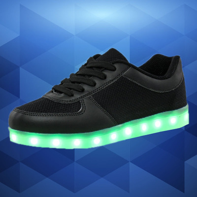 发光鞋情侣网鞋灯鞋LED夜光鞋时尚七彩闪光鞋荧光大码|ru