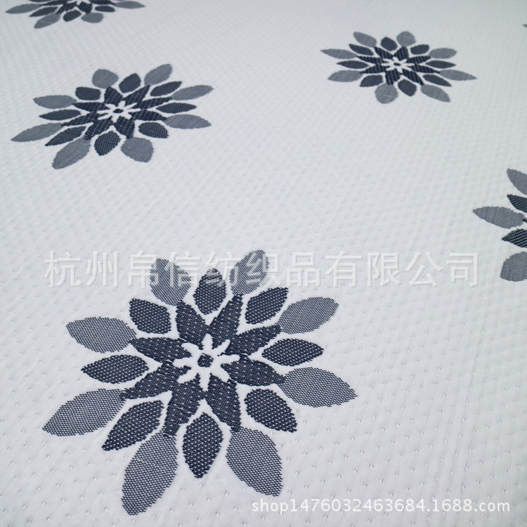 全涤夹丝布提花床垫面料针织空气层记忆枕家纺布料色织透气