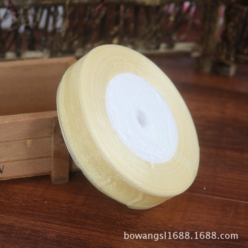 2,5 cm cinta de nieve al por mayor regalo flor hornear decoración cinta hecha a mano DIY cinta decoración de la boda multicolor