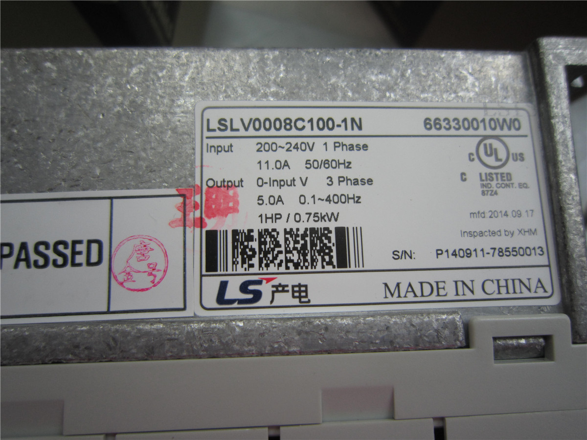 LS变频器LSLV0022C100-4AN/LSLV0037C100-4AN/SV0110IS7-4SOD