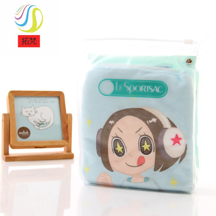 [Multifunctional printing sports towel] Thickened sweat-absorbent PVC zipper bag beautiful and generous professional manufacturers