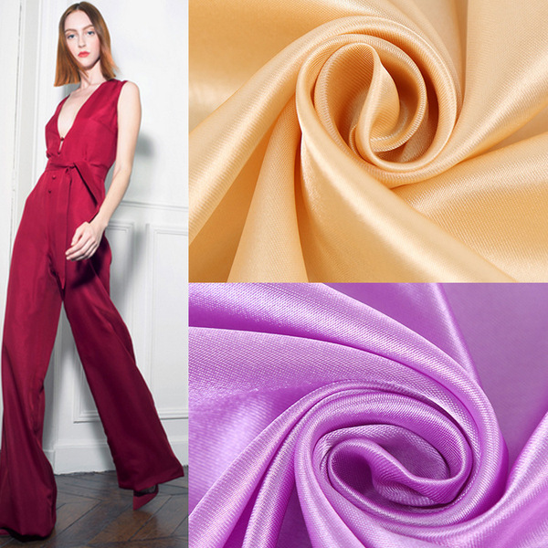 50*75 Light -colored diced simulation silk decoration fabric with…