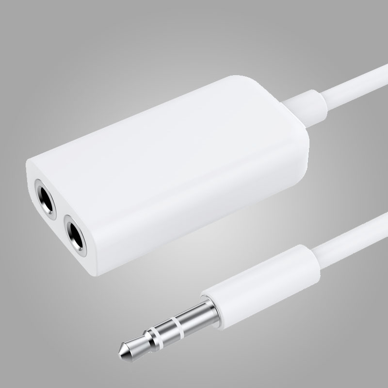 VPB 耳机分线器1分2情侣分享器 3.5mm一分二音频转接线头耳机批发