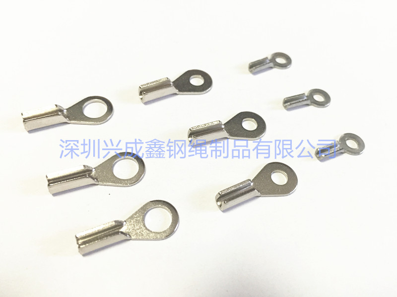 专业生产不锈钢接线端子 铁质接线端子 鱼眼端子 钢丝绳冲压端子