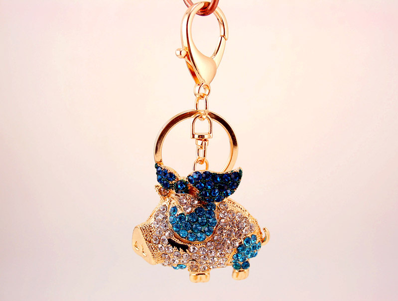60g Weight Diamond Inlay Material Keychain Classification Alloy, Metal Material Animal, Car Pattern Unisex Gender Cute Style Coffee, Pink, Purple, Red, Blue Color Animal Car Keychain Alloy Metal Diamond Unisex Cute Keychain 18