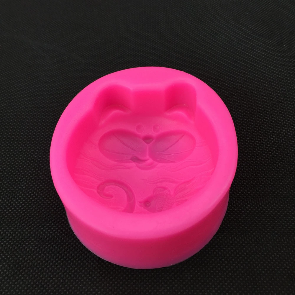 Soap mold, fondant, acrylic silicone mold, cat, handmade
