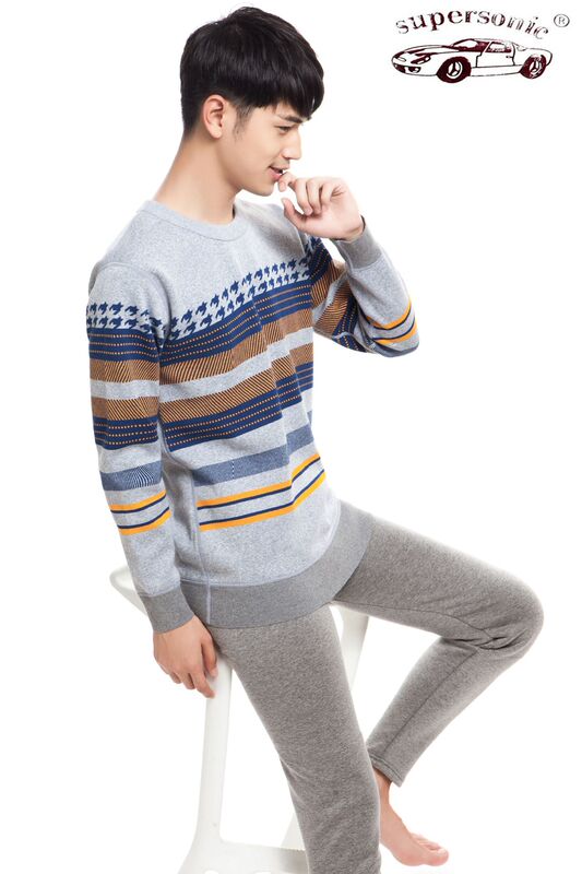 Manufacturers selling fashion new combed cotton thick thermal underwear knee pads super soft ultra-fine gold velvet men's warm