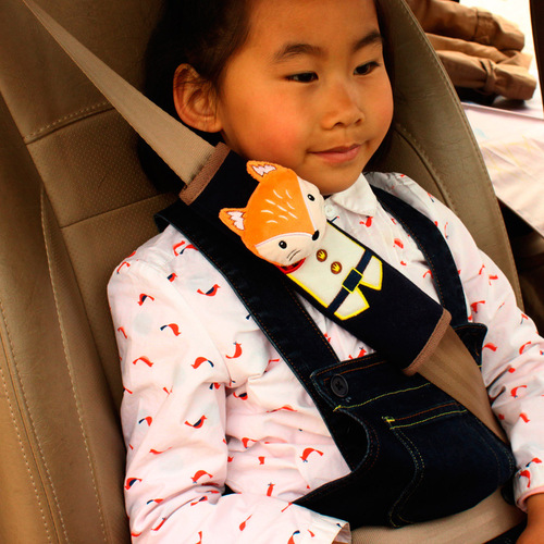 车载卡通安全带护肩套宝宝防勒可爱立体动物儿童汽车保险带保护套