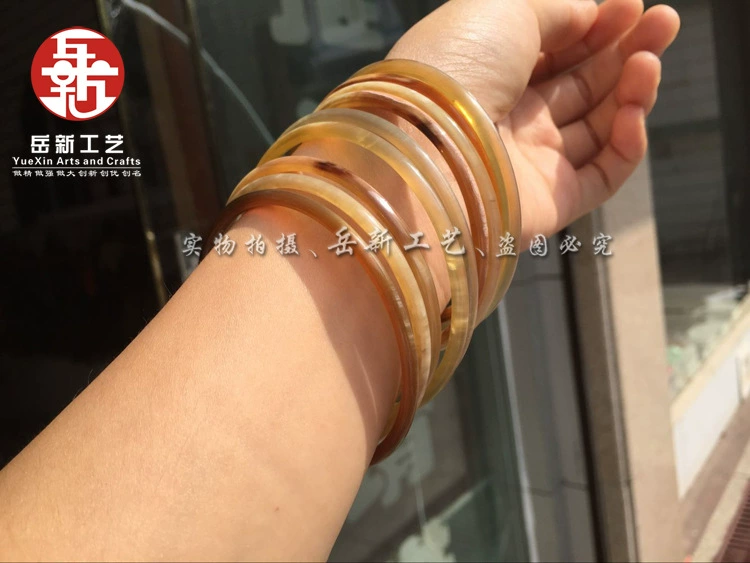 Yak horns bracelet yak horn thin circle girl bracelet natural bull -horn bracelet boutique horn bracelet