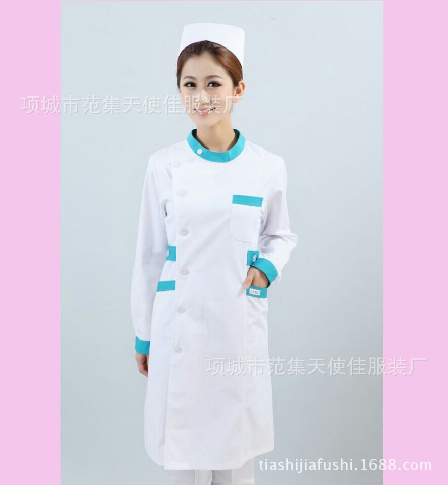 批发卫校美容医生服医护工作服孕妇装春夏男女白大衣护士服实习服-阿里巴巴