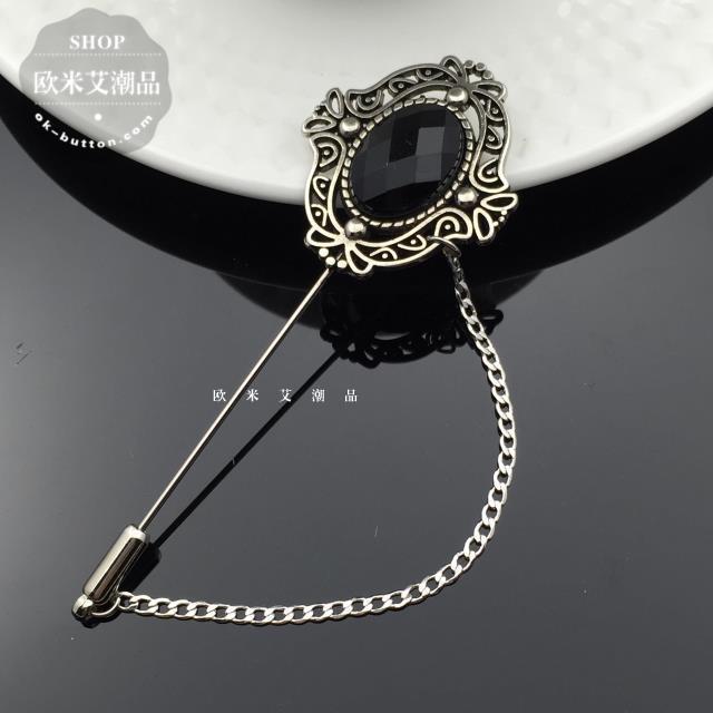 European-style pattern brooch men's and...