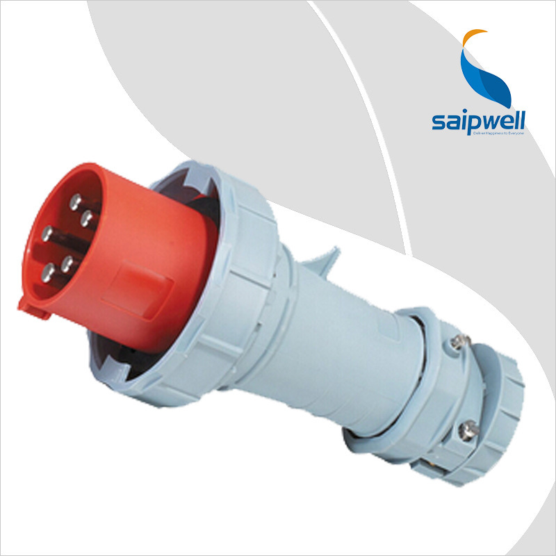 供应SP-1114三相五线电源插头 63A工业防水插头3P+N+E 电压380V
