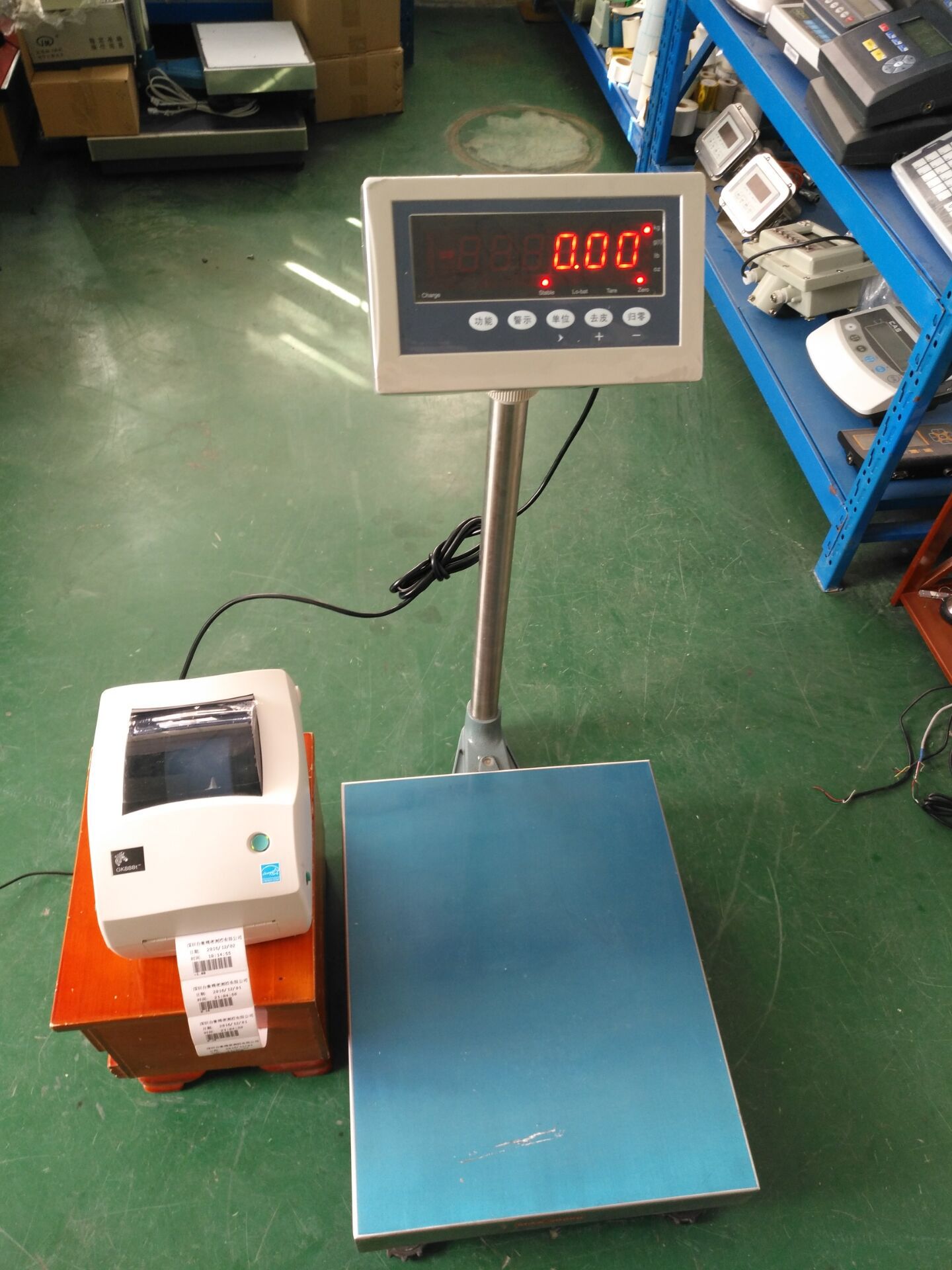 外接打印机的电子秤 外接标签打印秤 碳带打印秤 60KG 75KG 150K