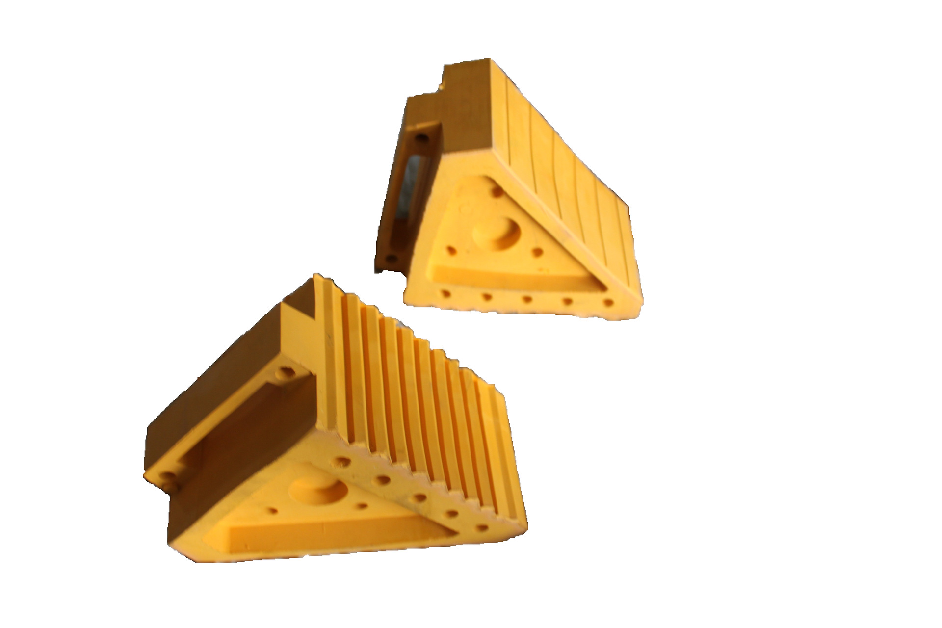 橡胶止动块 三角块 车轮挡 三角木 橡胶防滑块