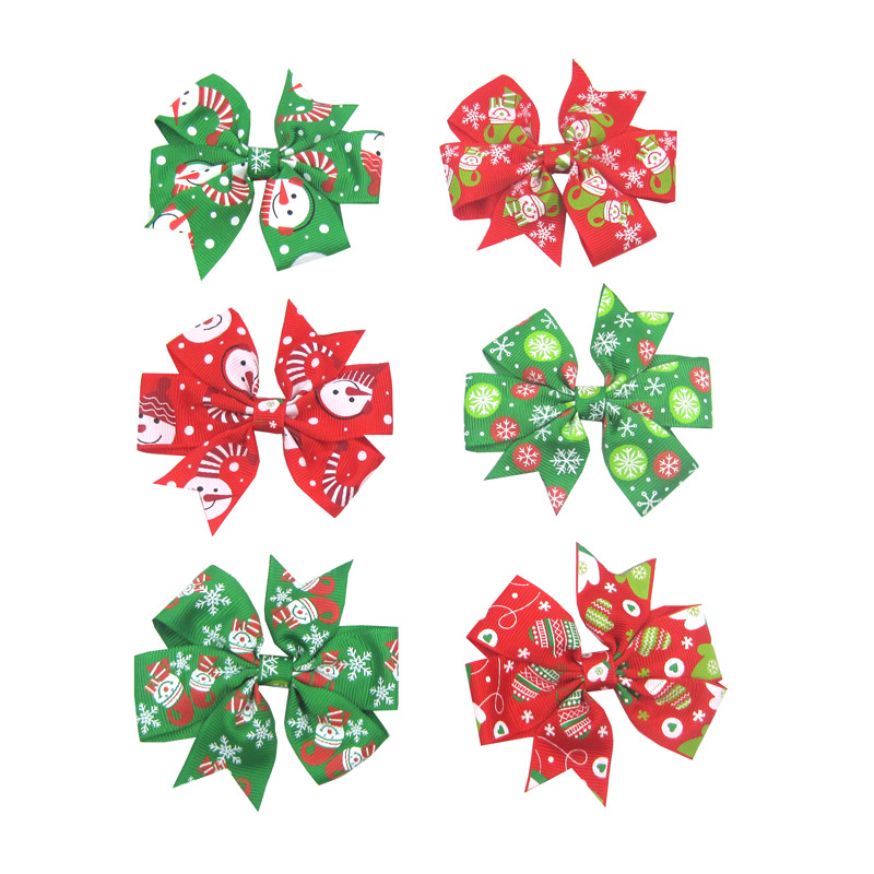 10g Weight Hair Clip Hair Accessories Type Christmas Fashion Knot Butterfly Bow Knot Christmas Festival Party Supplies Party Accessories 1 Piece