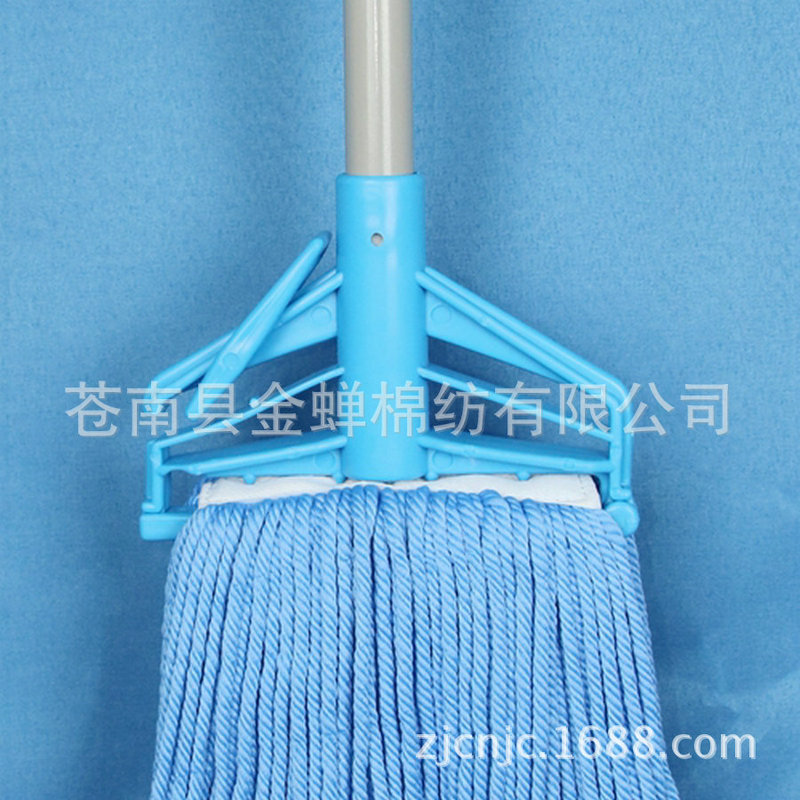 Long handle mop microfiber rope export foreign trade strip mop cotton thread mop factory direct sales