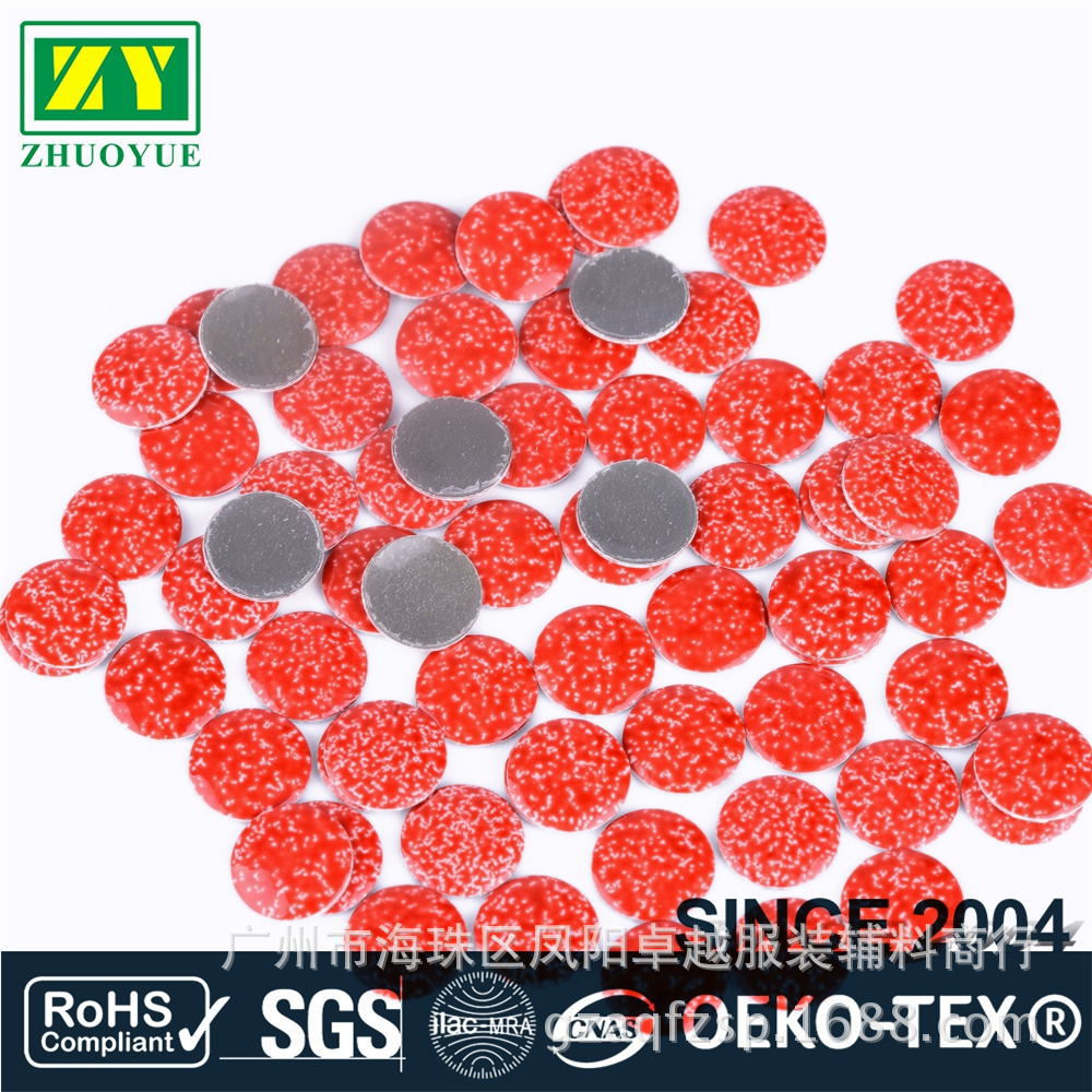 批发韩国进口圆形平底环保烫片 1.5-38mm多色优质超牢服装烫片