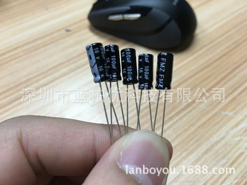 全系列 直插件铝电解电容 16V-100UF 尺寸5X11 误差20% 现货库存