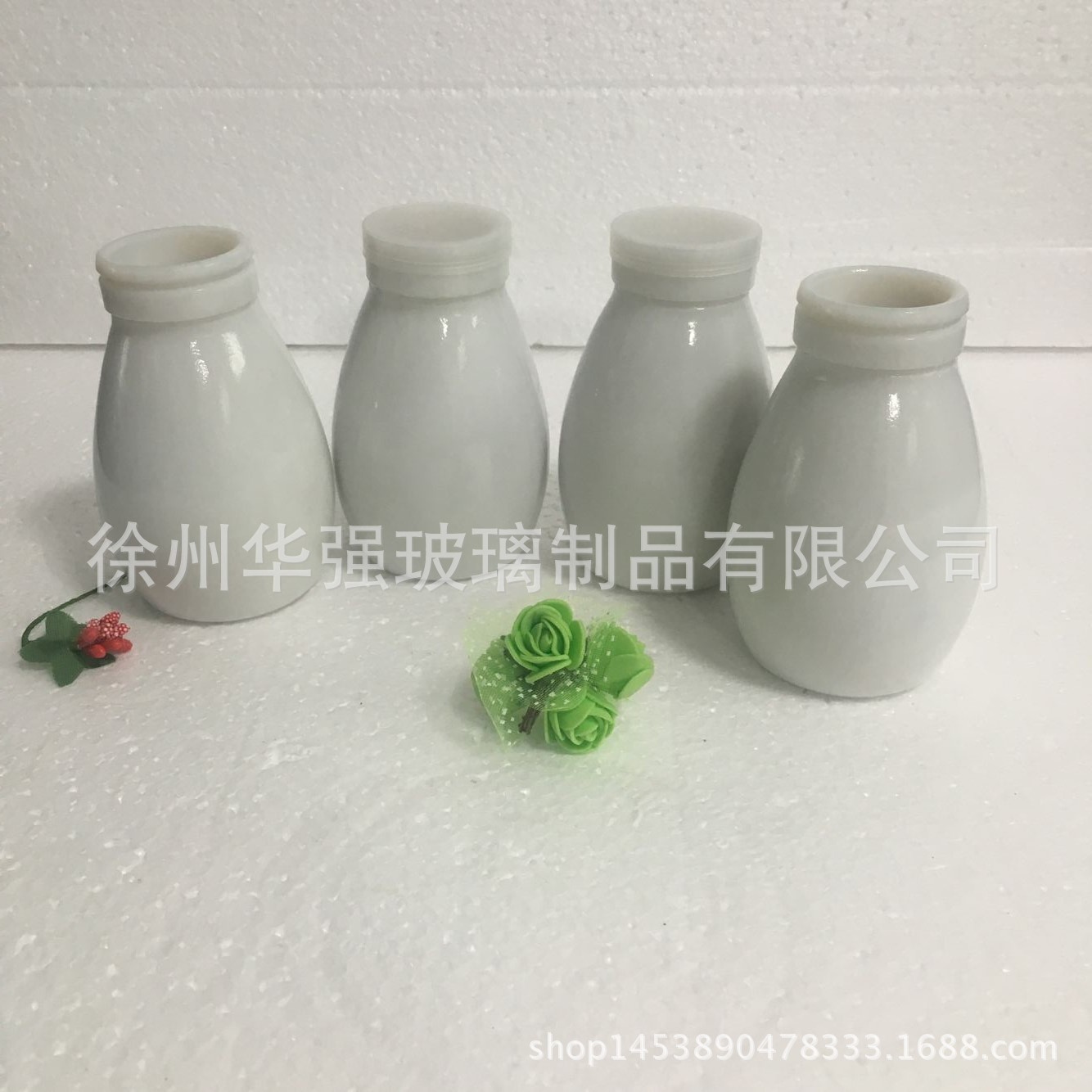 新款 老北京酸奶瓶 布丁瓶白瓷 瓶陶瓷青花牛奶 瓶酸奶罐乳白色