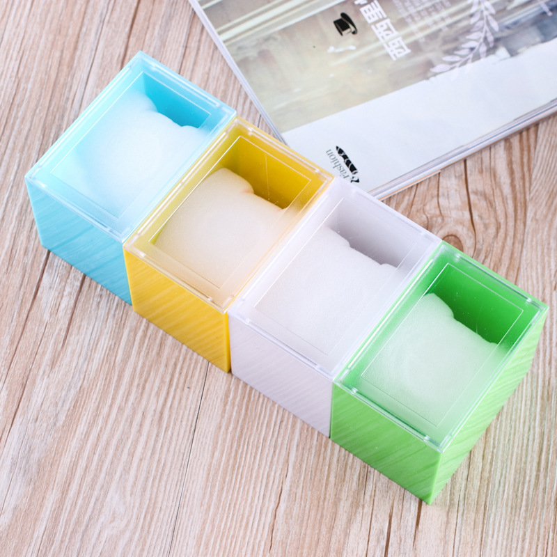 jelly candy colour watch gift Packaging box Transparent cover rectangle Jewelry box Quartz watch Plastic Box