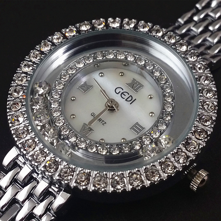 New Fashion Women's Watch Diamond-Encrusted Ball Ball Ball Quartz Watch Wholesale Distribution