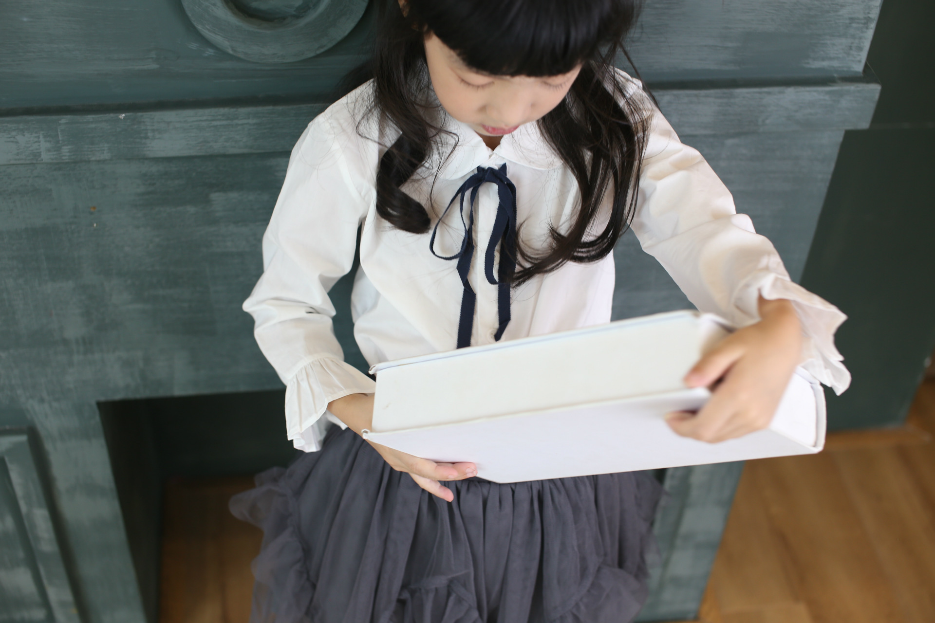 Chemise fille à manche longue - Ref 2084887 Image 7