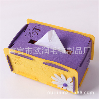 originality Tissue box Mosaic felt Napkin Box Daily a living room bedroom Simplicity rectangle Storage Tissue box